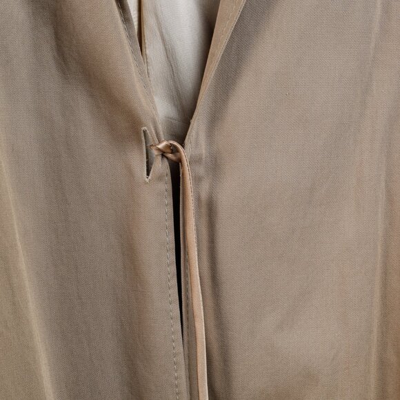 Sharon Wauchob Khaki Cotton Twill Tie-Waist Coat - Picture 9 of 11